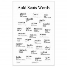 Glen Appin Auld Scots Words Tea Towel 100% Cotton