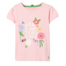 Joules Girl's Pixie Short Sleeve T-Shirt in BeeKind