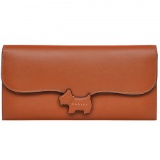 Radley Crest  Large Flapover Matinee Purse In Ginger Biscuit