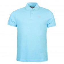 Barbour Mens Sports Polo Shirt In Sky