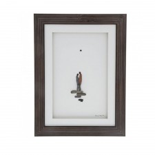 'Us' Sharon Nowlan Framed Pebble Art Picture 30cm x 40cm