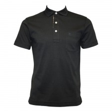 Daks Mens Tyson Polo Shirt in Black UK S