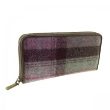 Abraham Moon 'Fordon' Long Zip Purse in Amethyst