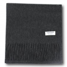 Lona Scott 100% Cashmere Scarf in Charcoal Grey