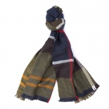 Barbour Ladies Blair Tartan Scarf In Classic Tartan