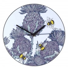 Gillian Kyle Jaggy Thistles Wall Clock