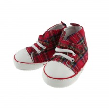 Baby Royal Stewart Tartan Baseball Bootees 0 - 24 Months