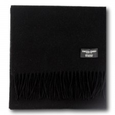 Gretna Green 100% Lambswool Scarf in Black