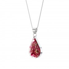 Shrieking Violet Heather Medium Teardrop Pendant