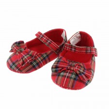 Royal Stewart Tartan Girls Shoe with Bow 0-24 Months