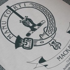 Mackay Clan Crest Tea Towel