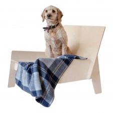 The Tartan Blanket Company Small Pet Blanket in Bannockbane Silver Tartan
