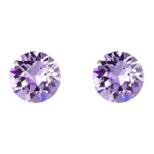 Lila Diamond Shaped Tanz Studs 8mm Earrings