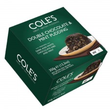 Coles Double Chocolate & Mint Pudding 350g