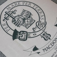 MacDonald Clan Crest Tea Towel