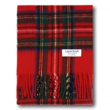 Lona Scott Childrens 100% Cashmere Scarf in Royal Stewart Tartan