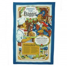 Glen Appin Piping The Haggis Tea Towel 100% Cotton