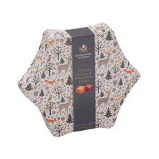Christmas Star Clotted Cream/Chocolate Fudge Tin 350g