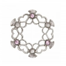 Art Pewter Celtic Thistle Alliance Brooch