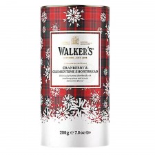 Walkers Cranberry & Clementine Shortbread Rounds Tube 200g