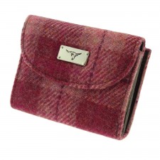 Harris Tweed 'Jura' Purse in  Salmon Pink