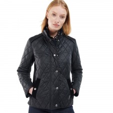Barbour Ladies Yarrow Quilted Jacket in Black UK 8