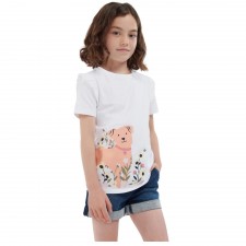 Barbour Girls Penny T-Shirt in White