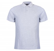 Barbour Sports Polo Shirt In Grey Marl