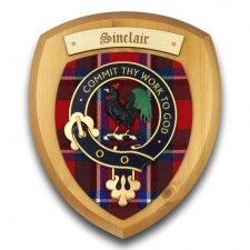 Sinclair Clan Crest Wall Plaque