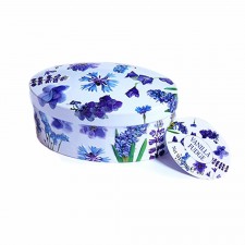 Purple Flower Vanilla Fudge Tin 120g