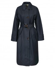 Barbour Ladies Somerland Trench Coat in Dark Navy & Ancient Poplar