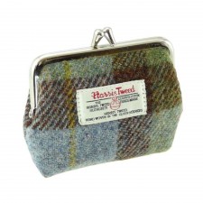 Harris Tweed 'Eigg' Small Clasp Purse in Macleod Tartan 
