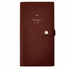 Katie Loxton Travel Wallet 'Bon Voyage' in Cocao