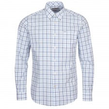 Barbour Bradwell Long Sleeved Tailored Shirt In Blue UK S