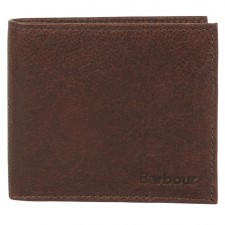 Barbour Padbury Billfold Wallet in Dark Brown