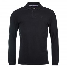 Barbour Men's Long Sleeve Sports Polo in Black