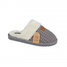 Jo & Joe Ladies Foxy Slippers in Grey