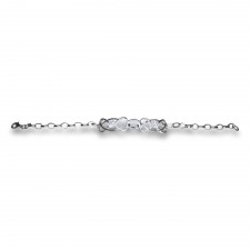 Gretna Green Lovers Knot Anvil Bracelet in Silver