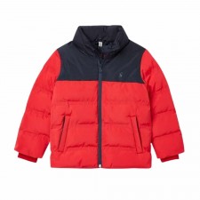 Joules Boys Drew Waterproof Padded Jacket in Red