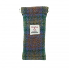 Harris Tweed Glasses Case In Skye Tartan