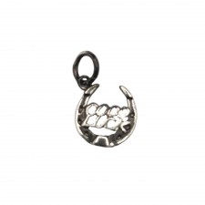 Gretna Green Good Luck Horseshoe Charm in Silver