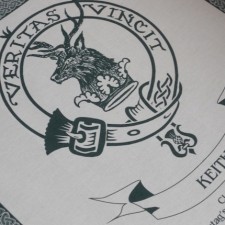 Keith Clan Crest Tea Towel