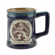 Glen Appin Blue Stoneware Mug - Rampant Lion