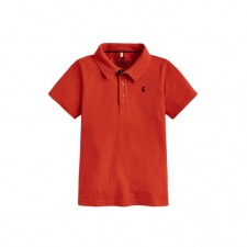 Joules Boys Tom Polo Shirt in Red