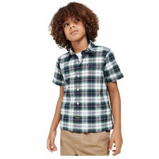 Barbour Boys Oxbridge Tartan Shirt in Summer Ivy UK M