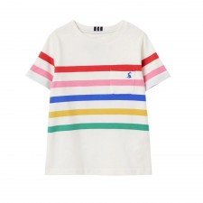 Joules Boys Laundered Stripe T-Shirt in Multi-Stripe