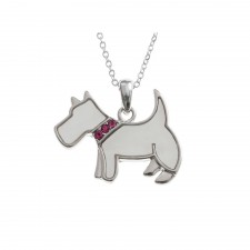 Tide Jewellery White Westie Dog Necklace
