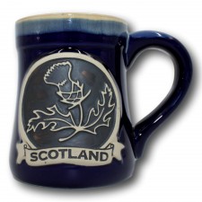 Glen Appin Stoneware Mug - Thistle in Blue