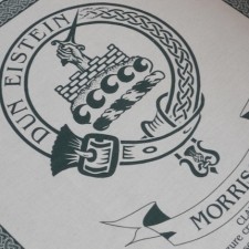 Morrison Clan Crest Tea Towel