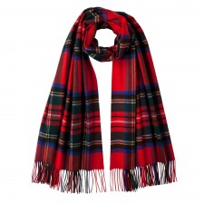 Johnston's of Elgin Royal Stewart Tartan Cashmere Stole